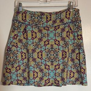 Title Nine Dream Skort Vibrant Patterned Skirt